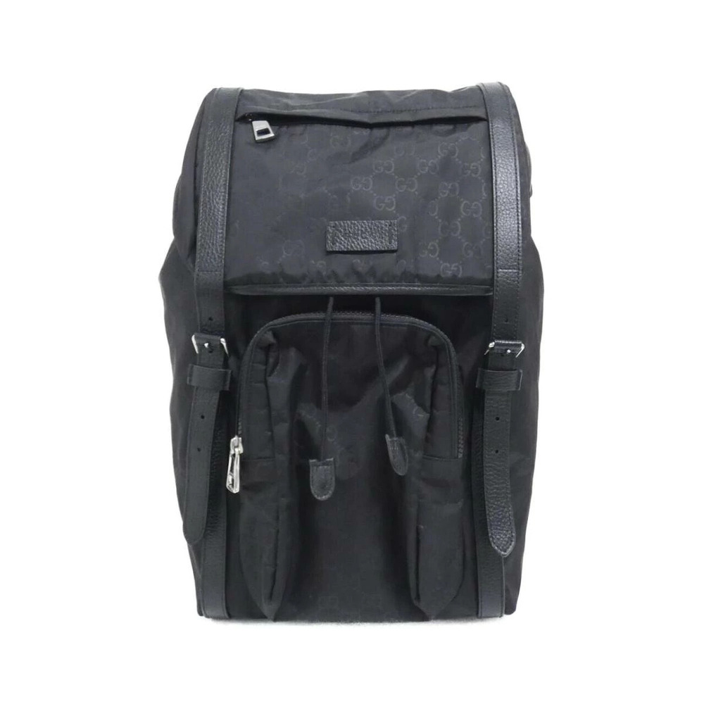Gucci backpack black GG leather